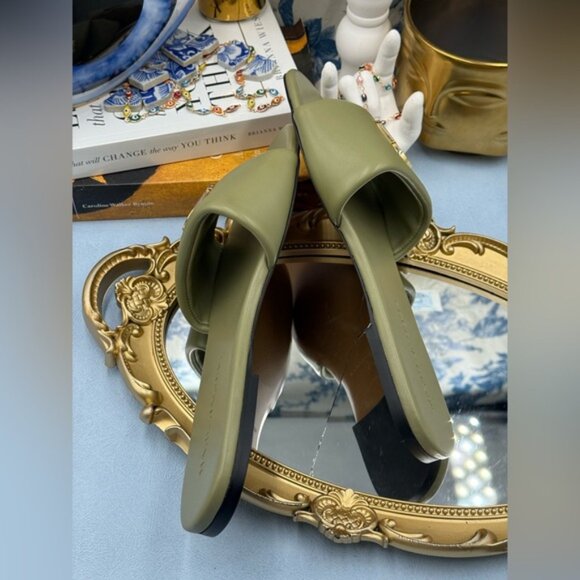 🆕 MARC JACOBS 🧿 NWOB The Snapshot Slide, Reed Green - Sz 38 US 8 - Picture 10 of 12